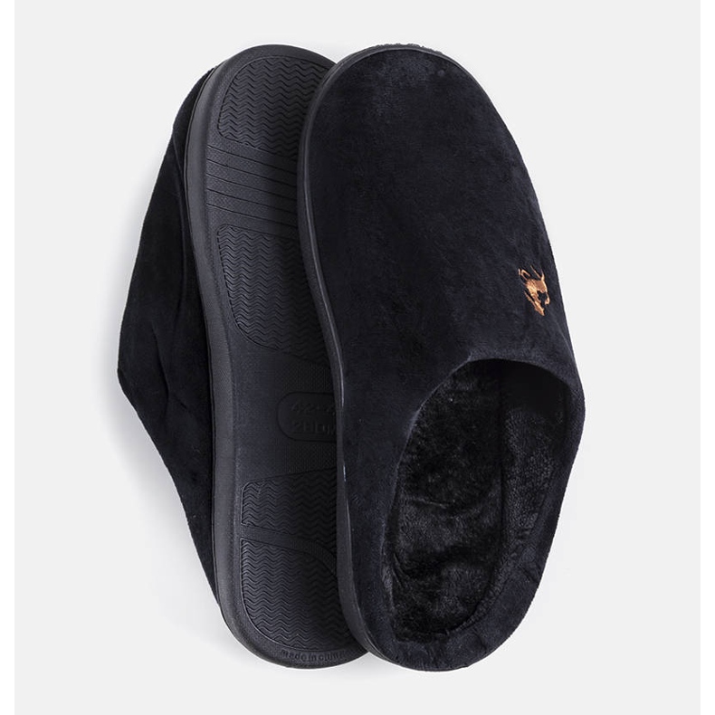 Chaussons homme Presse noirs 1