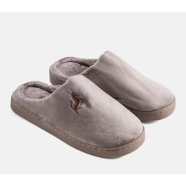 Chaussons homme Presse marron beige 1