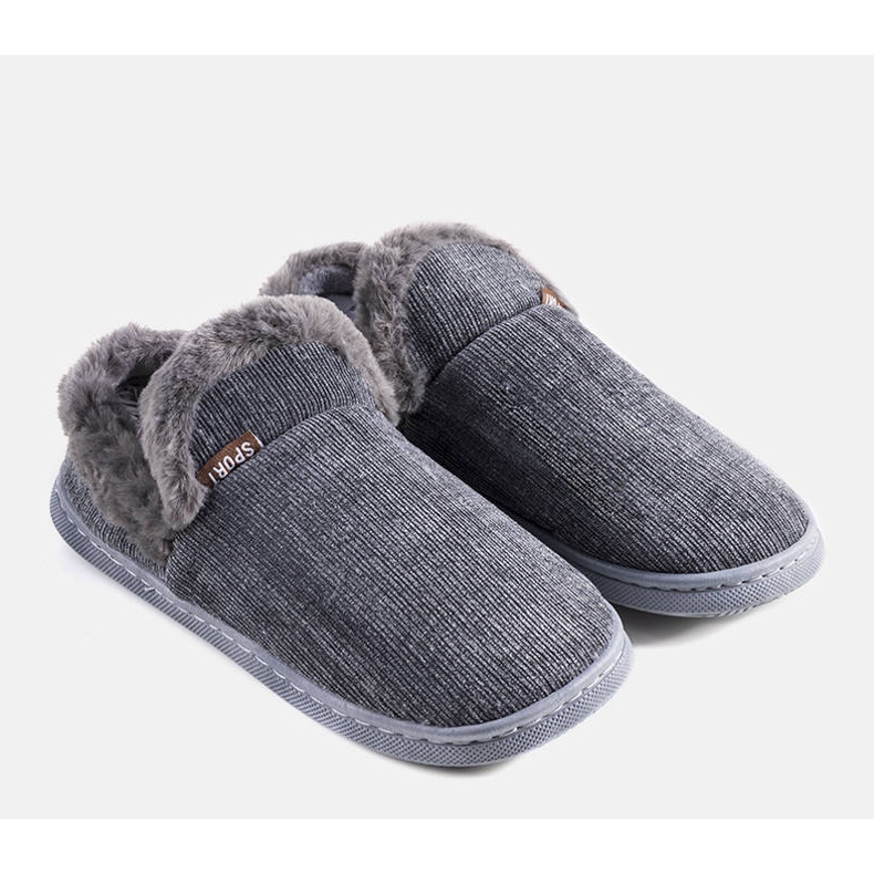 BM Chaussons Voltar homme gris 1