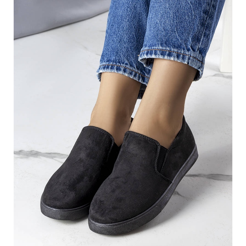 Baskets noires Sneakers avec Eco-part 1