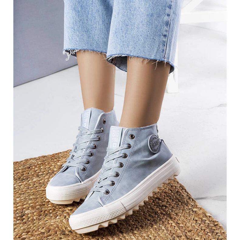 Baskets isolées bleues Big Star EE274115 1
