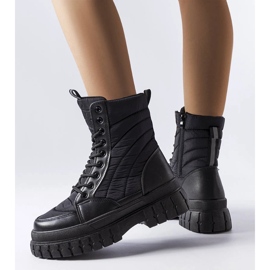 Bottes de neige isolées noires Collin le noir 1