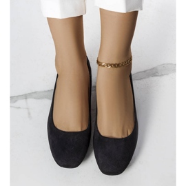 Ballerines en daim noir Jules 1