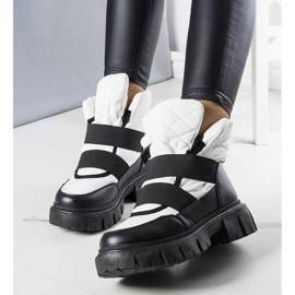 Bottes de neige à enfiler isolées blanches de Francisco 1