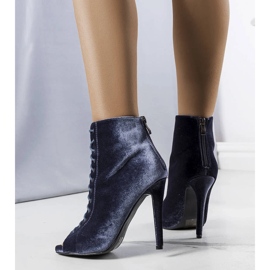 Talons élégants gris avec tige Amora 1