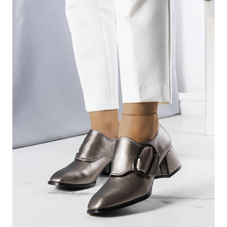 PA1 Escarpins gris Ailani argent 1