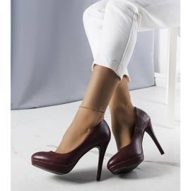 PA1 Escarpins bordeaux à talons Santino rouge 1