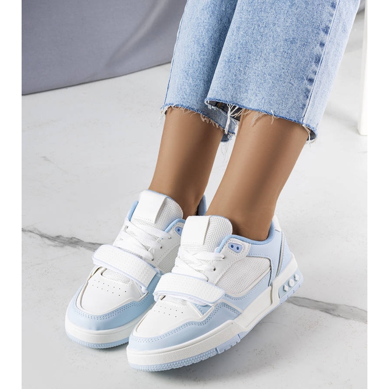 Baskets femme Kadie bleues blanche 1