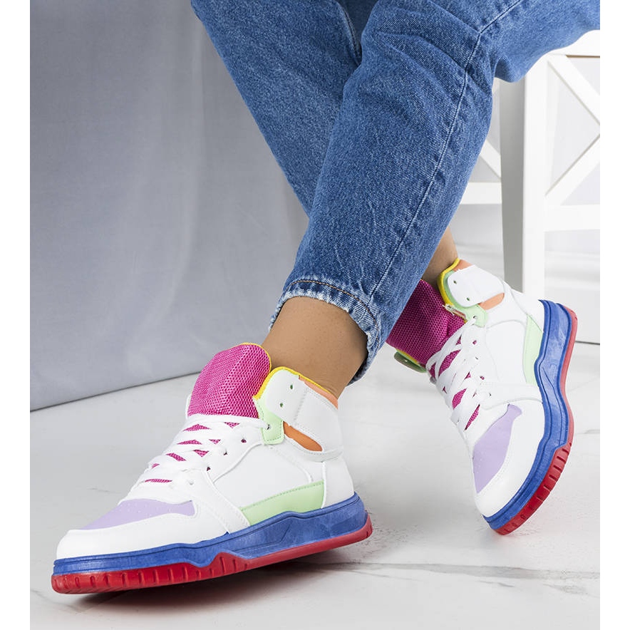 Baskets montantes Femme - Imprimé multicolore