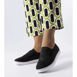 Baskets noires en daim écologique Jamal 1