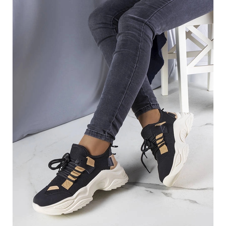 Baskets de sport noires Sheryl 1