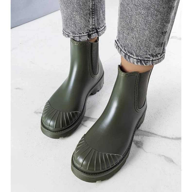 Les bottes courtes vertes de Michele 1