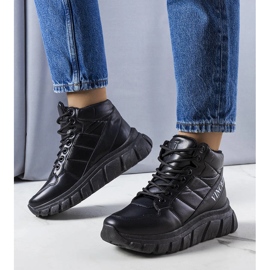 Bottes de neige isolées noires Luz 1