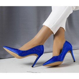 Épingles bleues ornées de zircons Shine 1