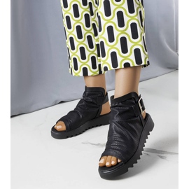PA1 Sandales noires ajourées Beulah le noir 1