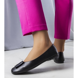 Ballerines noires à boucle Sheller le noir 1