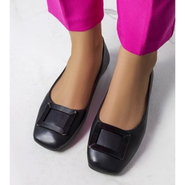 Ballerines noires à boucle Sheller le noir 2