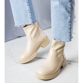 Bottines Victoire classiques beiges 2
