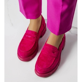 Chaussures en éco-daim rose d'Alacoque 2