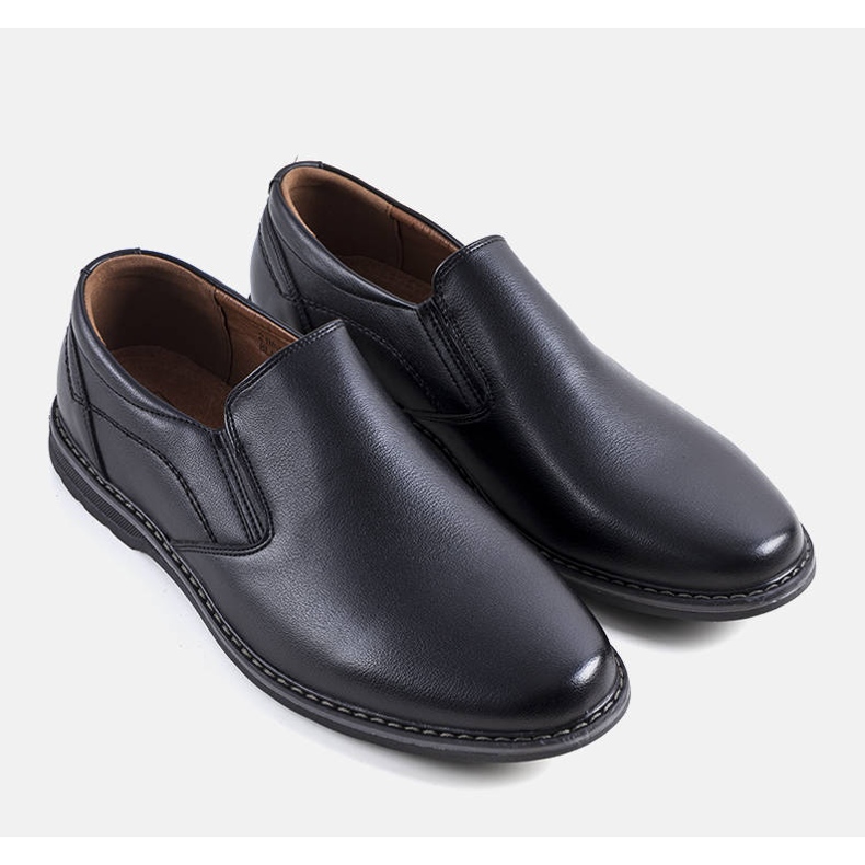 Chaussures à enfiler noires pour hommes de Querry le noir 1