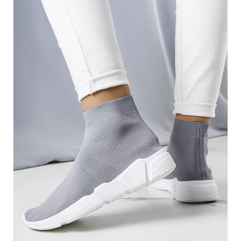 Baskets montantes grises William 1