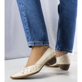 BM Ballerines beiges ajourées Glazko 2