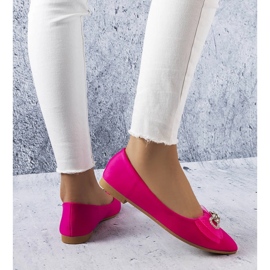 Ballerines roses à nœud et strass LaGarde 1 Ballerines roses à nœud et strass LaGarde 1