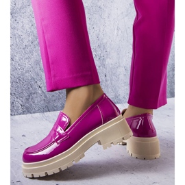 Chaussures en cuir verni rose Phaneuf 1 Chaussures en cuir verni rose Phaneuf 1