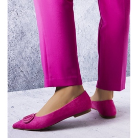 Ballerines roses en éco-suédine de Grignon 1