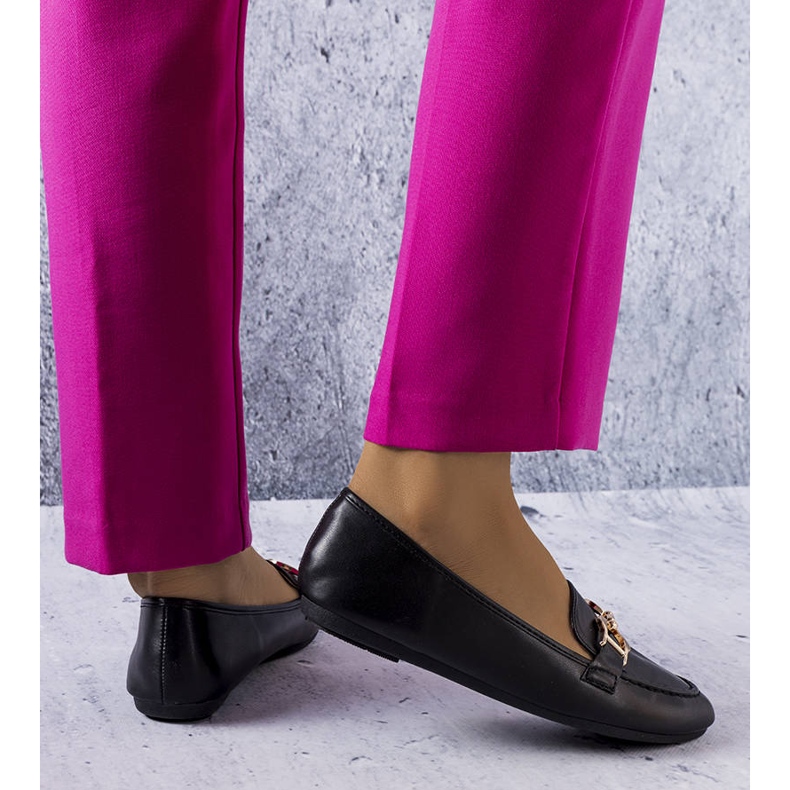 Mocassins noirs de Sauvé le noir 1