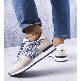 Baskets grises et bleues à imprimé Arcouet 1