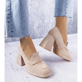 Vinceza Talons hauts beiges de Vincez 1