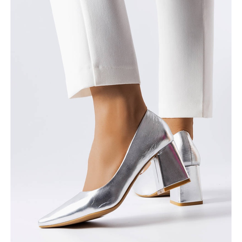 PA1 Escarpins argentés Fanchon 1