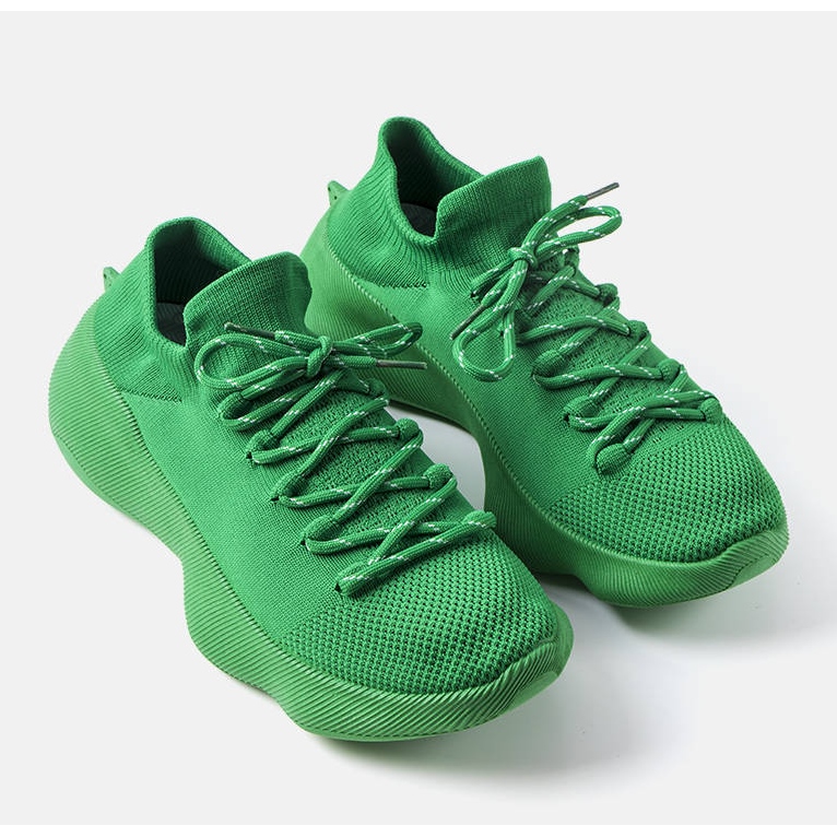 Baskets homme Théberge vertes 1