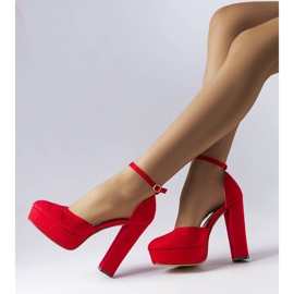 Escarpins Sacré rouges à talons hauts 1