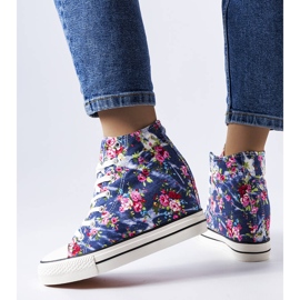 BM Baskets compensées bleu marine Fouquet 2