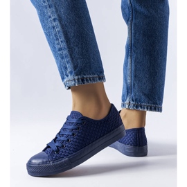 BM Baskets tissées bleu marine de Thibodeau 1
