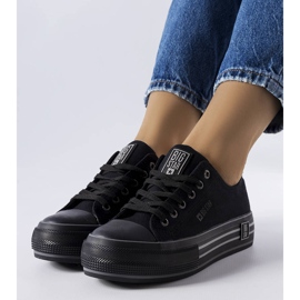Baskets à plateforme noires de Big Star LL274184 1