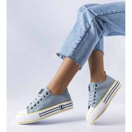 Baskets à plateforme bleues de Big Star LL274183 1 Baskets à plateforme bleues de Big Star LL274183 1