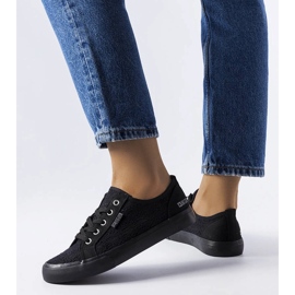 Baskets en dentelle noire Big Star JJ247064 1
