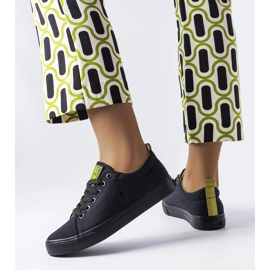 Baskets en tissu noir Big Star LL274247 1