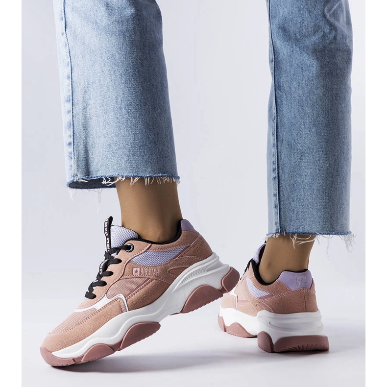 Baskets Big Star roses JJ274577 1