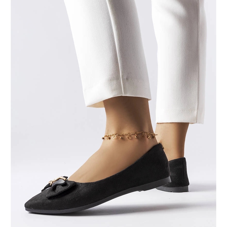 Ballerines pointues noires Jetté 1