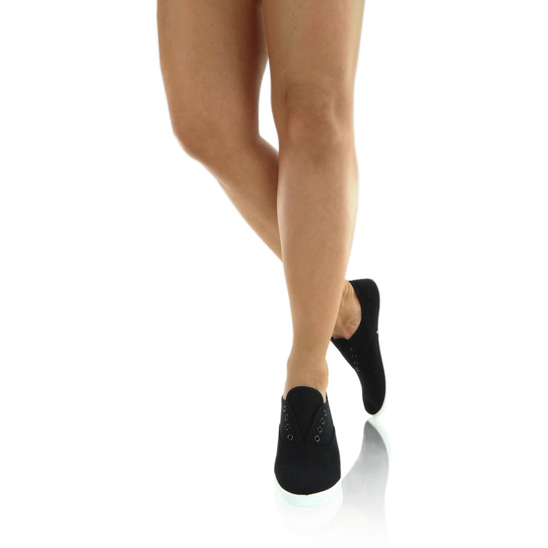 Baskets oxford en toile BS504 Noir le noir 1