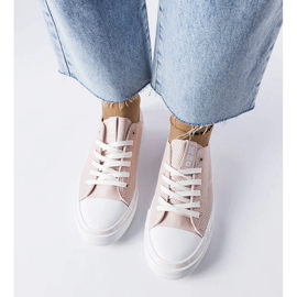Baskets beiges ajourées Big Star LL274015 2