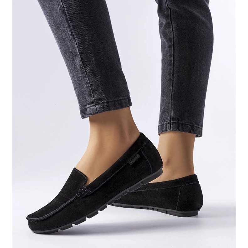 Mocassins en cuir noir Big Star JJ274654 1