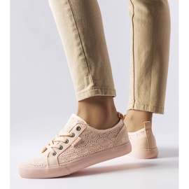 Baskets roses avec broderie Big Star JJ274059 1 Baskets roses avec broderie Big Star JJ274059 1