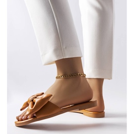 Sandales élégantes marron à nœud de Garnier brun 1 Sandales élégantes marron à nœud de Garnier brun 1