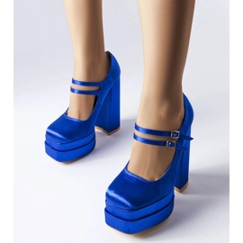 Escarpins bleus à talons Gabriel 2