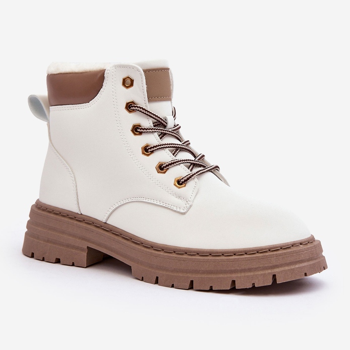 Trappeurs Fourrés Femme, Fenan Blanc 1